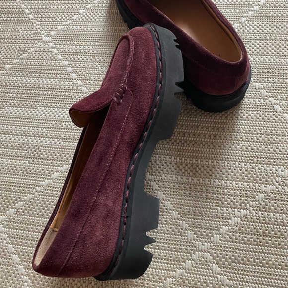 Aquatalia Hayley Suede weatherproof platform loafer - Picture 6 of 6